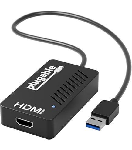 ELECABLE USB 3.0 to Dual HDMI Adapter - 4K+4K 60Hz Ultra HD
